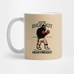 Vintage Boxing Bigfoot The Legend Mug